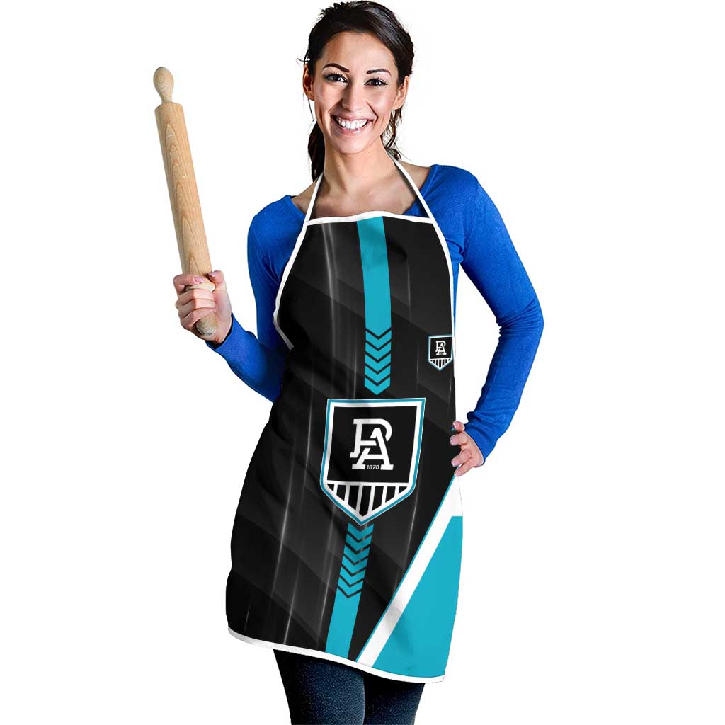 Port Adelaide Power Apron Modern Geometric Sports Graphic Style