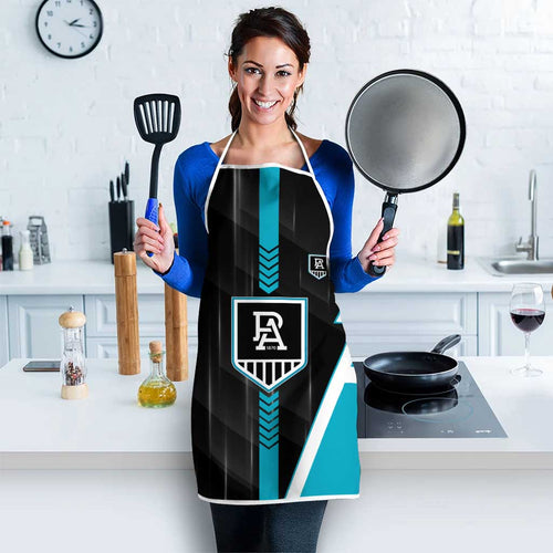 Port Adelaide Power Apron Modern Geometric Sports Graphic Style