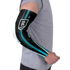 Personalized Port Adelaide Power Arm Sleeves Modern Geometric Sports Graphic Style