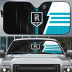 Port Adelaide Power Auto Sun Shade Modern Geometric Sports Graphic Style