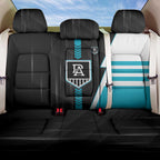 Port Adelaide Power Back Car Seat Cover Modern Geometric Sports Graphic Style