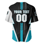 Personalized Port Adelaide Power Baseball Jersey Modern Geometric Sports Graphic Style