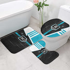 Port Adelaide Power Bathroom Set Modern Geometric Sports Graphic Style