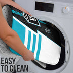 Port Adelaide Power Bathroom Set Modern Geometric Sports Graphic Style