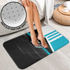 Port Adelaide Power Bathroom Set Modern Geometric Sports Graphic Style