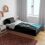Port Adelaide Power Bedding Set Modern Geometric Sports Graphic Style