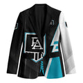 Personalized Port Adelaide Power Blazer Modern Geometric Sports Graphic Style