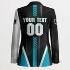 Personalized Port Adelaide Power Blazer Modern Geometric Sports Graphic Style