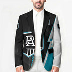 Personalized Port Adelaide Power Blazer Modern Geometric Sports Graphic Style