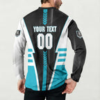Personalized Port Adelaide Power Button Sweatshirt Modern Geometric Sports Graphic Style