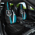 Port Adelaide Power Car Seat Cover Modern Geometric Sports Graphic Style