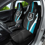 Port Adelaide Power Car Seat Cover Modern Geometric Sports Graphic Style
