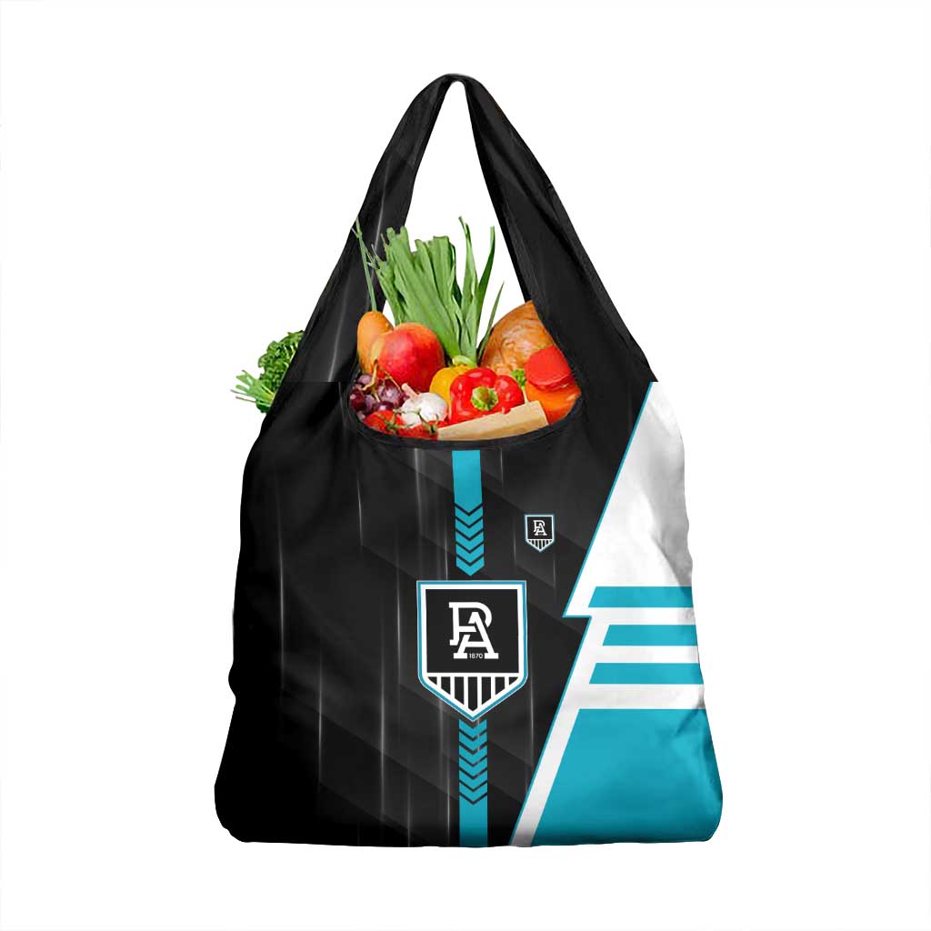 Port Adelaide Power Grocery Bag Modern Geometric Sports Graphic Style