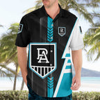 Personalized Port Adelaide Power Hawaiian Shirt Modern Geometric Sports Graphic Style