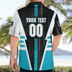 Personalized Port Adelaide Power Hawaiian Shirt Modern Geometric Sports Graphic Style