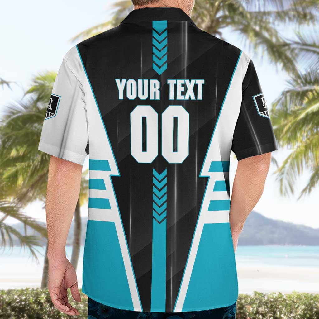 Personalized Port Adelaide Power Hawaiian Shirt Modern Geometric Sports Graphic Style