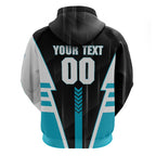 Personalized Port Adelaide Power Hoodie Modern Geometric Sports Graphic Style