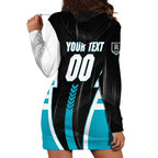 Personalized Port Adelaide Power Hoodie Dress Modern Geometric Sports Graphic Style
