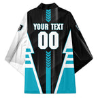 Personalized Port Adelaide Power Kimono Modern Geometric Sports Graphic Style