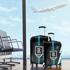 Port Adelaide Power Luggage Cover Modern Geometric Sports Graphic Style