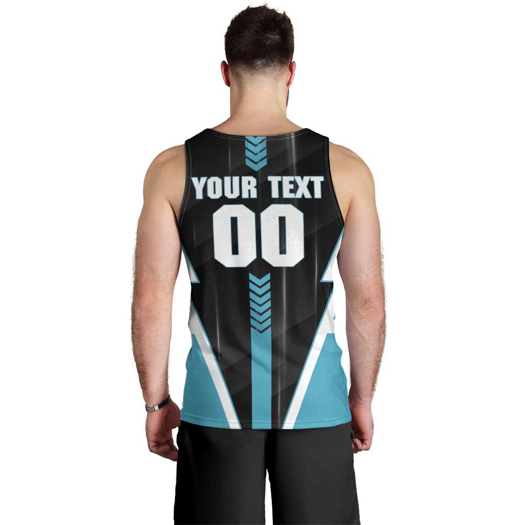Personalized Port Adelaide Power Men Tank Top Modern Geometric Sports Graphic Style