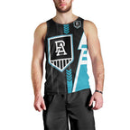 Personalized Port Adelaide Power Men Tank Top Modern Geometric Sports Graphic Style