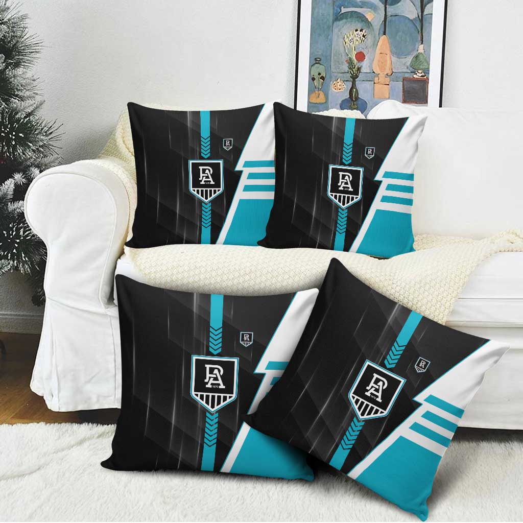 Port Adelaide Power Pillow Cover Modern Geometric Sports Graphic Style