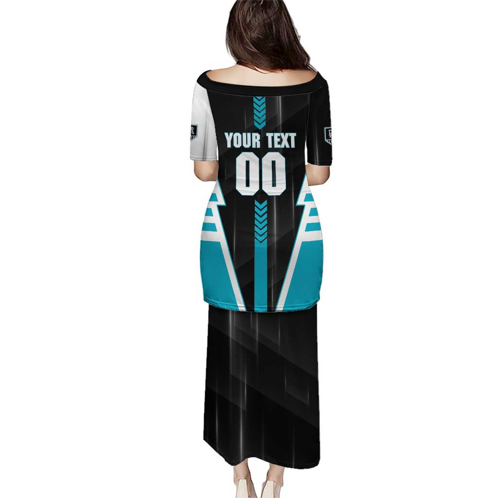 Personalized Port Adelaide Power Puletasi Modern Geometric Sports Graphic Style