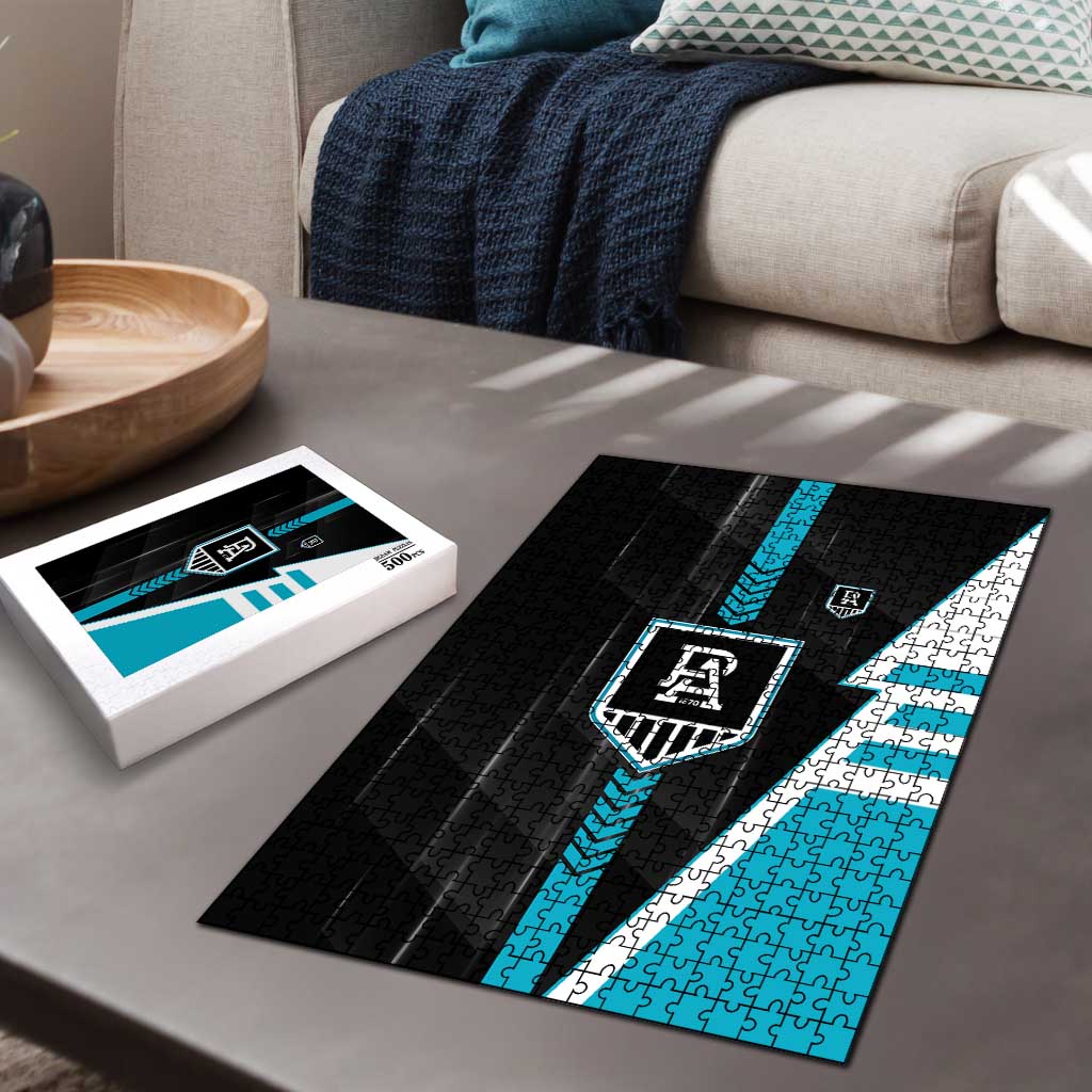 Port Adelaide Power Puzzle Modern Geometric Sports Graphic Style
