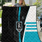 Port Adelaide Power Quilt Modern Geometric Sports Graphic Style