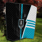 Port Adelaide Power Quilt Modern Geometric Sports Graphic Style