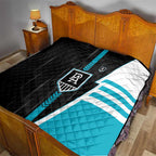 Port Adelaide Power Quilt Modern Geometric Sports Graphic Style