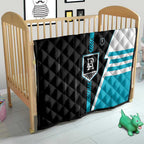 Port Adelaide Power Quilt Modern Geometric Sports Graphic Style