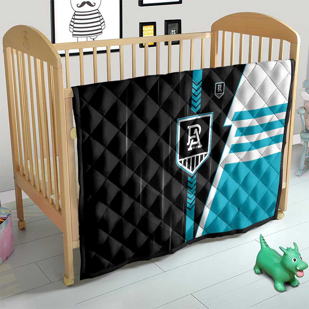 Port Adelaide Power Quilt Modern Geometric Sports Graphic Style
