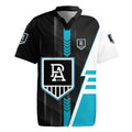 Personalized Port Adelaide Power Rugby Jersey Modern Geometric Sports Graphic Style