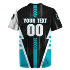 Personalized Port Adelaide Power Rugby Jersey Modern Geometric Sports Graphic Style