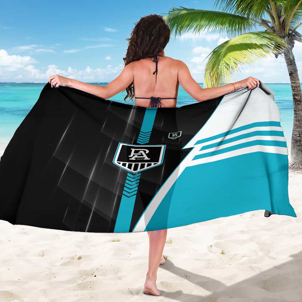 Port Adelaide Power Sarong Modern Geometric Sports Graphic Style
