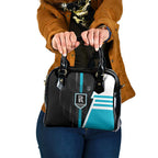 Port Adelaide Power Shoulder Handbag Modern Geometric Sports Graphic Style