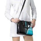 Port Adelaide Power Shoulder Handbag Modern Geometric Sports Graphic Style