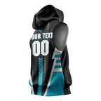 Personalized Port Adelaide Power Sleeveless Hoodie Modern Geometric Sports Graphic Style