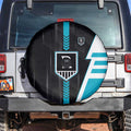 Port Adelaide Power Spare Tire Cover Modern Geometric Sports Graphic Style