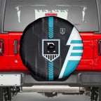 Port Adelaide Power Spare Tire Cover Modern Geometric Sports Graphic Style