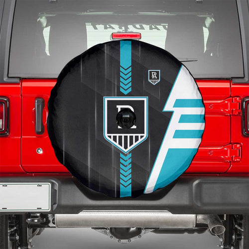 Port Adelaide Power Spare Tire Cover Modern Geometric Sports Graphic Style