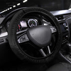 Port Adelaide Power Steering Wheel Cover Modern Geometric Sports Graphic Style
