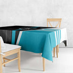Port Adelaide Power Tablecloth Modern Geometric Sports Graphic Style