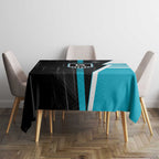 Port Adelaide Power Tablecloth Modern Geometric Sports Graphic Style