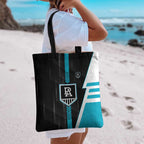 Port Adelaide Power Tote Bag Modern Geometric Sports Graphic Style