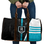 Port Adelaide Power Travel Bag Modern Geometric Sports Graphic Style