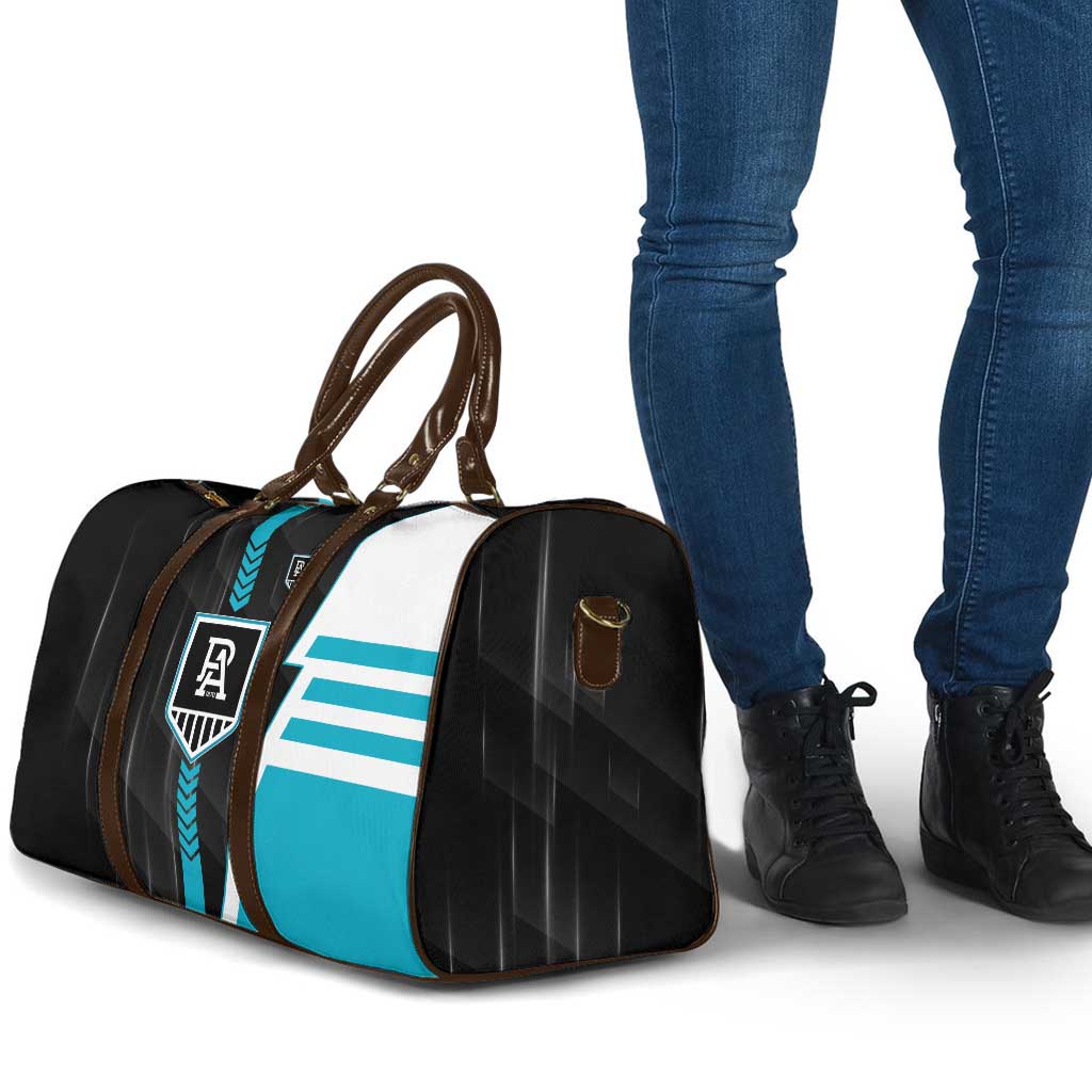 Port Adelaide Power Travel Bag Modern Geometric Sports Graphic Style