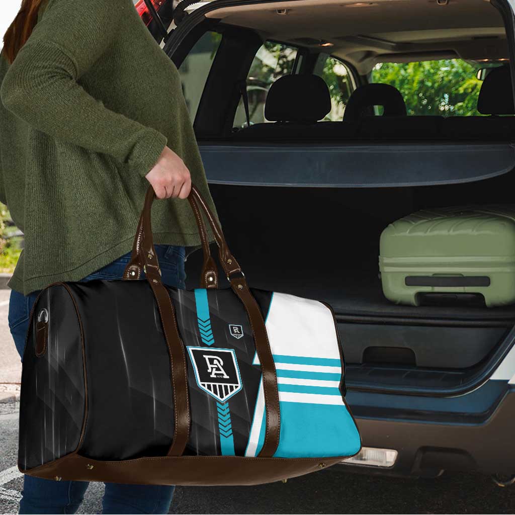 Port Adelaide Power Travel Bag Modern Geometric Sports Graphic Style